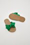 Green Bowknot Women's Slippers Non-Slip Sole Pool Sea Beach Slippers (Narrow Fit) - 8