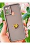 Galaxy A21S Case 3D Heart Design Brown Pattern Soft Camera Protected Silicone Cover - 4