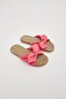 Fuchsia Bowknot Women's Slippers Non-Slip Sole Pool Sea Beach Slippers (Narrow Fit) - 6