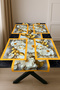 Luxury Tableware – 3D Flower and Gold Leaf Pattern Runner & Supla Set