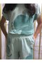 Eid Girls' T-Shirt and Shorts Set, Cotton Pieces, Large Size, Floral Print Mold Green - 7