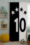 Fan Black and White Double-Winged Children's Room Drapery Curtain