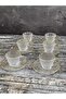 Glass Hammer Series Frosted Glass Gilt Coffee Cup Set for 6 Persons 90ml - 7