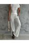 Wrapped Fabric Trousers-Blues Double Suit