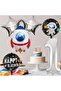 1 Year Old Space Themed Birthday Set Space Foil Shapes Silver Foil Figure