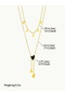 316L Stainless Steel 2 Row Heart Necklace - 5
