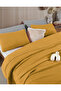 Mustard 4 Layer Muslin 100% Cotton Double Personality Bedspread Without Fringe/Pike 230X240Cm Battal Size - 4