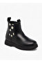 Floral Print Boots with Zip Closure - 2