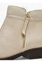 Solid Ankle Boots with Zip Closure - 5