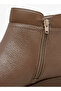 Solid Ankle Boots with Zip Closure - 4