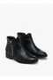 Solid Ankle Boots with Zip Closure
