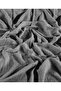 Dark Gray 4 Layer Muslin Cotton Double Bedspread Without Fringe/Pike 200 X 240cm - 5