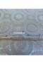 Transparent Coating Brown Daisy Star Lace Motif Non-Slip Pvc Luxury Round Oilcloth Tablecloth - 3