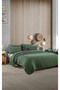 Forest Green 4 Layer Muslin 100% Cotton Double Bedspread Without Fringe/Pike 200 X 240cm - 2