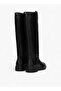 Solid High Shaft Boots with Zip Closure - 3