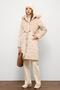 Removable Fur Hooded Plush Garnished Quilted Coat Taş 6781 - 6