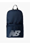 Logo Print School Backpack with Adjustable Shoulder Straps - 14x31x45 cm