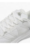 Men's Panelled Sports Shoes with Lace-Up Closure - 4