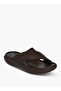 Textured Cross Strap Slip-On Sandals - 2