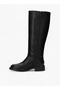 Solid High Shaft Boots with Zip Closure - 4