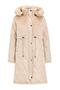 Removable Fur Hooded Plush Garnished Quilted Coat Taş 6781 - 3