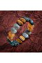 Courage and Spirituality Natural Stone Bracelet - Citrine, Tiger Eye, Labradorite, Apatite, Agate - 4