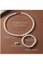 Bead Detail Pearl Jewelry Set Bracelet Earrings Necklace 3-Piece Pearl Combination Set - 7