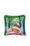 Elegant home cat cheetah design velvet throw pillow cover with fringe detail - maximalist design - 2