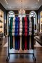 105 cm Metal Wheeled Garment Clothes Rack Portable Donkey Display Rack - 4