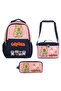 (Girl - Navy Blue - Pink) Primary School Triple Bag Set - Setcpb5203A - 2