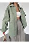 Women's Relaxed Shirt Jacket Oversized Fit - 4