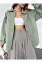 Women's Relaxed Shirt Jacket Oversized Fit - 2