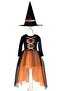 Girl's Witch Costume Orange - 2