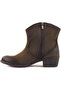 - Khaki Nubuck Zippered Women's Boots 105-2598-Venus - 3