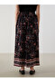 Original Elastic Waist Patterned Women's Skirt - 4