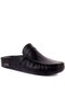 - Black Leather Men's House Slippers 110-558-E - 2