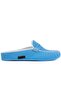 - Blue Leather Women's House Slippers 109-557-X