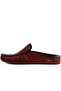 - Brown Leather Men's Casual Slippers 110-547-X - 2