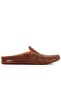 - Brown Leather Men's House Slippers 110-547-X
