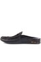 - Black Leather Men's House Slippers 110-558-E - 3