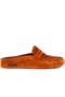 - Orange Suede Nubuck Women's House Slippers 109-560-B