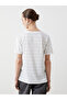V-Neck Striped Women's T-Shirt - 5