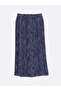 Nevavm Patterned Women's Skirt with Elastic Waist - 5