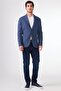 Men's Slim Fit Blue Jacket - 2
