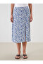 Lcw Floral Slit Skirt with Elastic Waist - 2