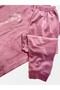 Mother-Daughter Pajamas Set Winter Cotton Velvet Fabric Lilac Color Moon Star Pattern - 4