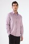 Men's Slim Fit Long Sleeve Lilac Shirt - 3
