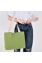 |   Women's Bag |   Large Size |   Snap Fastener |   Lined |   Inner Pocket |   Green |   Casual Bag - 5