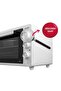 4244 İnox Gri 42 LT Turbo Fan Mini/Midi Fırın - 6 Fonksiyon,Yoğurt Yapma, Buz Çözme & İç Aydınlatma - 4