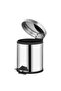 3 Liter Trash Can Metal with Stainless Steel Pedal Garbage Bin Toilet Bathroom Balcony Kitchen - 6